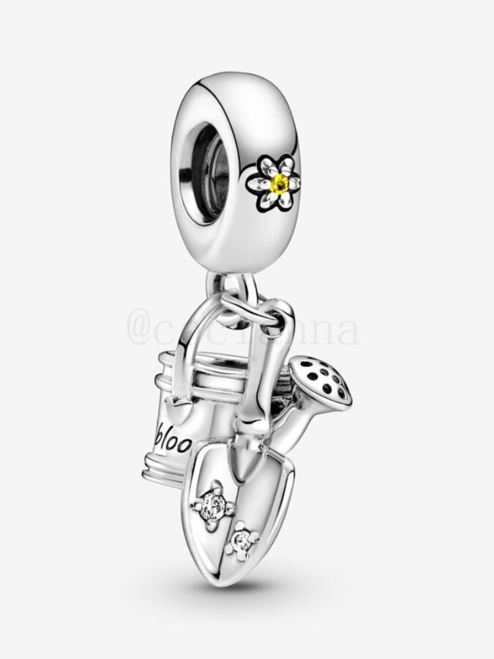 Pandora Watering Can & Trowel Dangle Charm